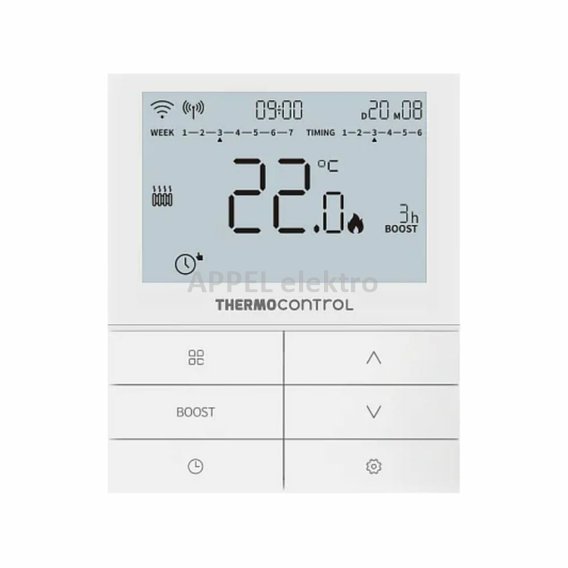 prostorový bezdrátový wifi termostat salus tc 920rf wifi